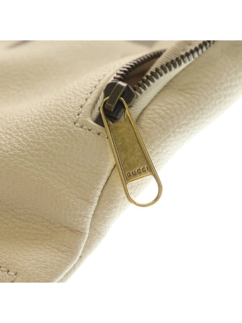 Gucci Belt Bag White Leather Gold - Picture 6 of 6